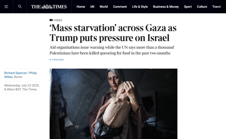 Propagandabild vom Gaza-Kind mit schwerwiegenden genetischen Erkrankungen.