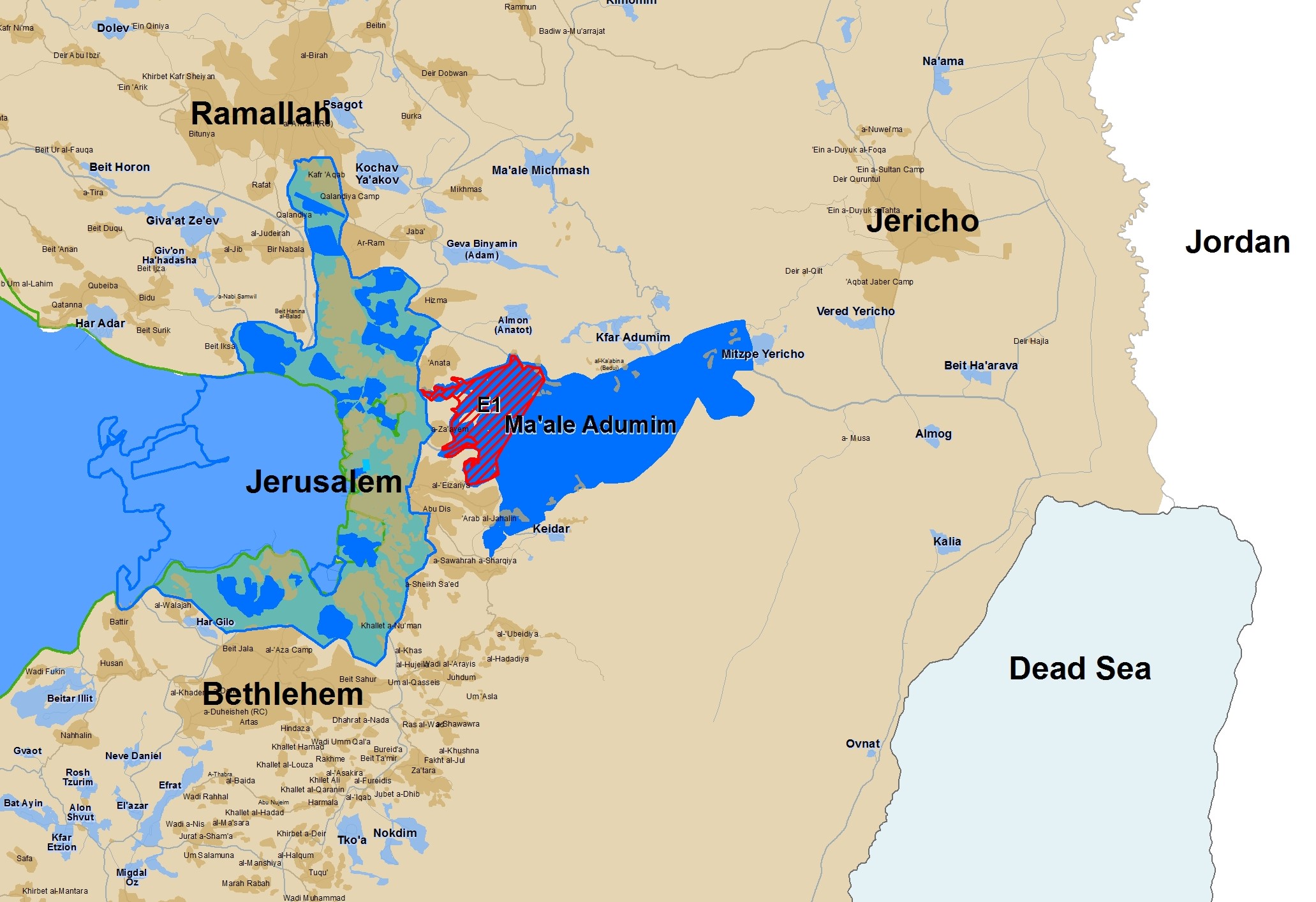 E1 und Maale Adumim